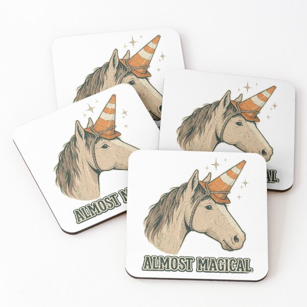 Item preview, Almost Magical Funny Horse Traffic Cone Fake Unicorn Vintage designed and sold by Fatherday.