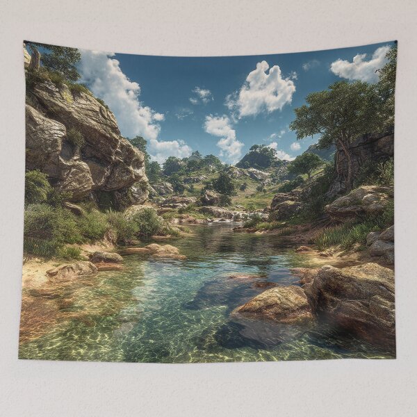 Item preview, Crystal Mountain Oasis designed and sold by Pixel Junkies Studio.