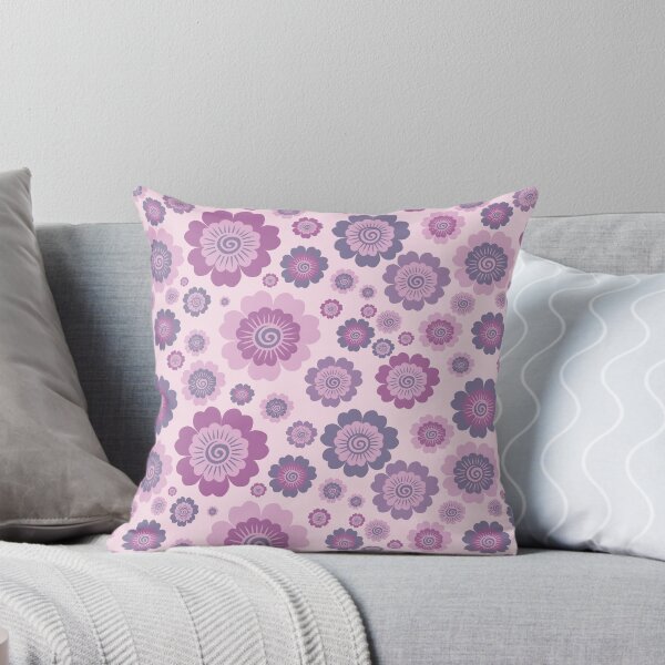 Item preview, Purple And Pink Flowers Seamless Pattern Background designed and sold by prapapon.