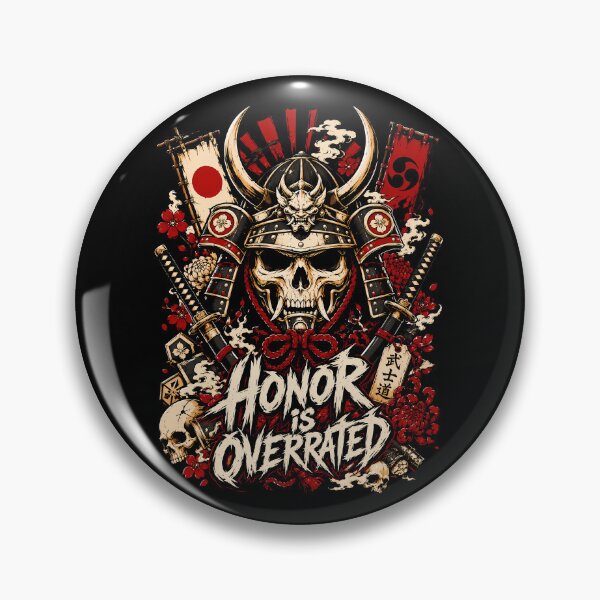 Item preview, Honor Is Overrated Ancient Samurai Skull Mask designed and sold by Tong4130.