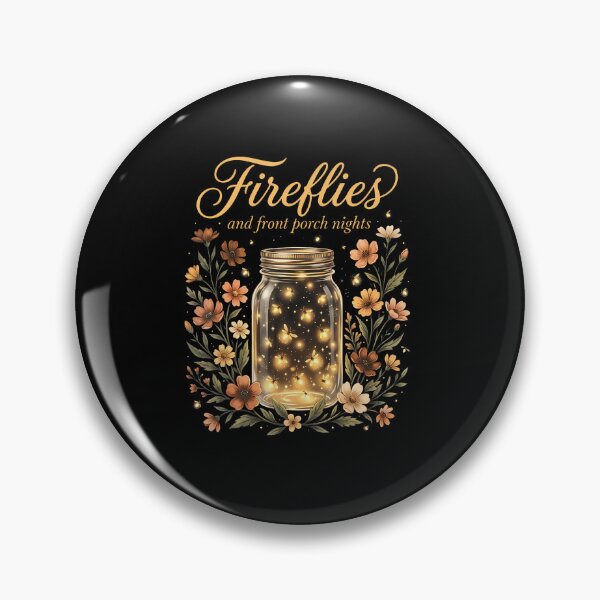 Item preview, Fireflies And Cottagecore Front Porch Nights Jar Wildflowers designed and sold by Eat-Apples.