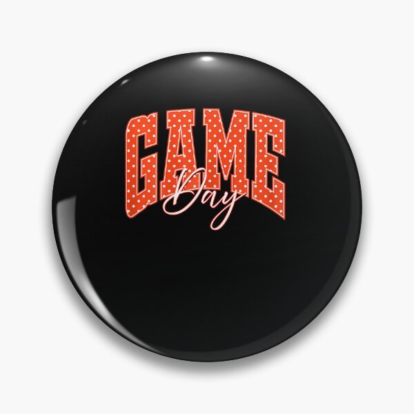 Item preview, Game Day Happy Polka Dot Football Orange Team Spirit designed and sold by Eat-Apples.