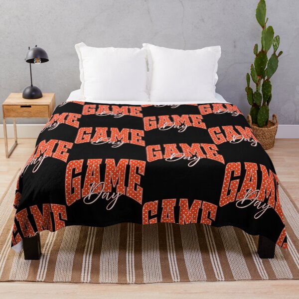 Item preview, Game Day Happy Polka Dot Football Orange Team Spirit designed and sold by Eat-Apples.