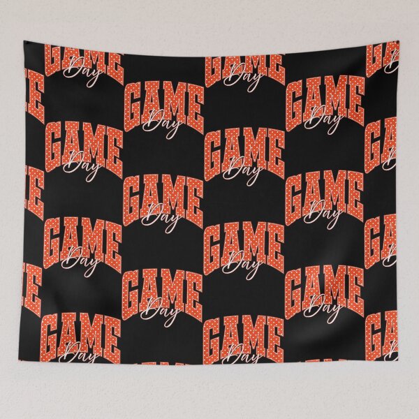 Item preview, Game Day Happy Polka Dot Football Orange Team Spirit designed and sold by Eat-Apples.