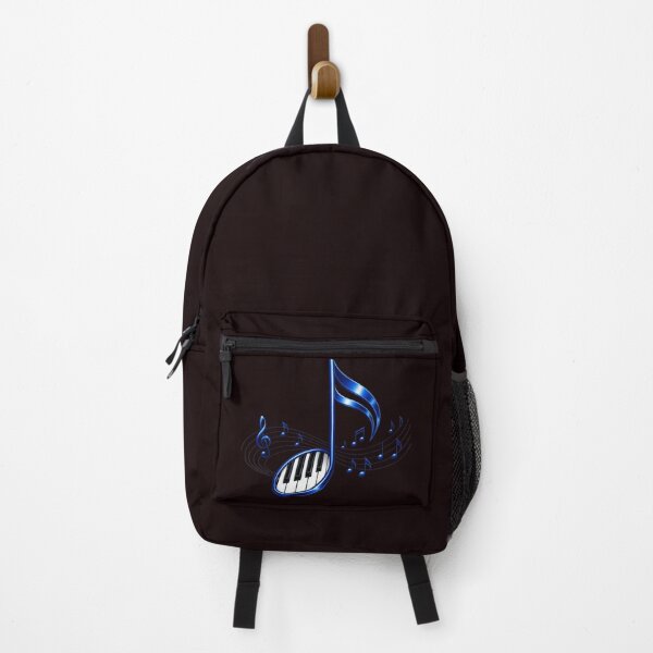 Item preview, 3D Blue Music Note and Piano Keys Graphic designed and sold by TheVibeBottle.