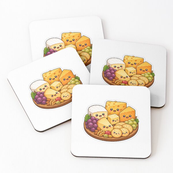 Item preview, Cute Kawaii Cheese Board Sticker designed and sold by RedRubyBubble.