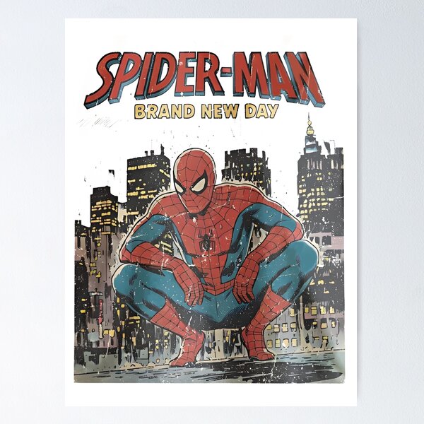 Item preview, Spider-Man Brand New Day Vintage City Crouching designed and sold by Worldofrat.