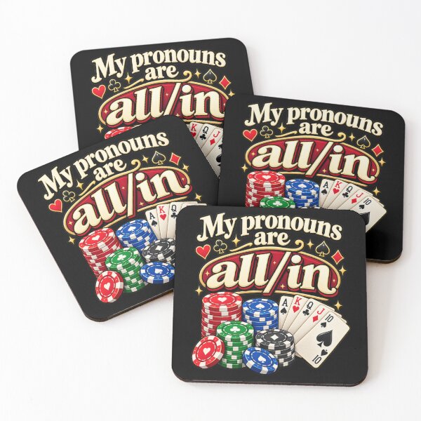 Item preview, My Pronouns are All in Funny Poker Player Gambling designed and sold by MaskedTarget.