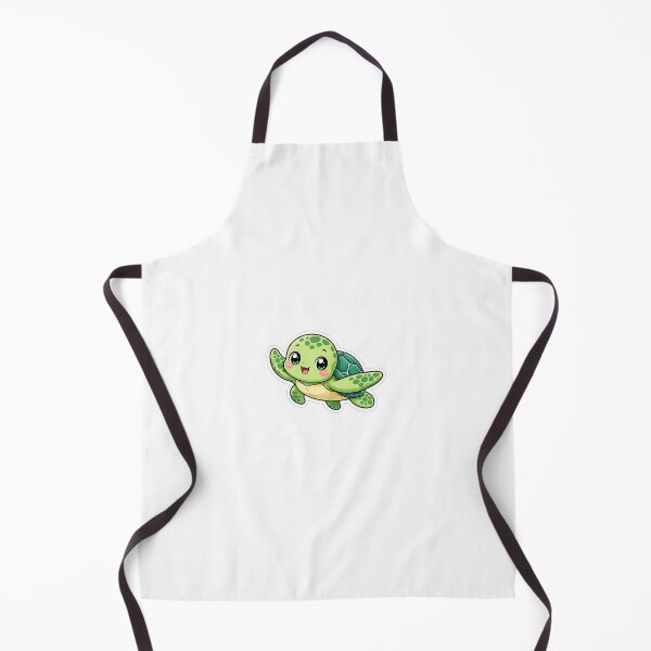 Item preview, Cute Kawaii Sea Turtle Sticker designed and sold by RedRubyBubble.