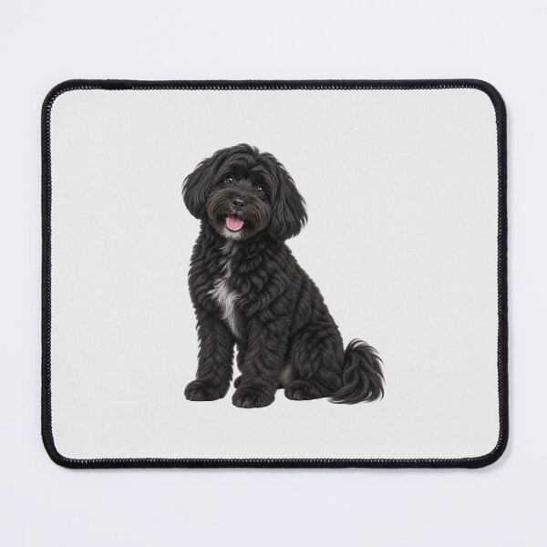 Item preview, Havapoo Black Dog designed and sold by BackgroundND.