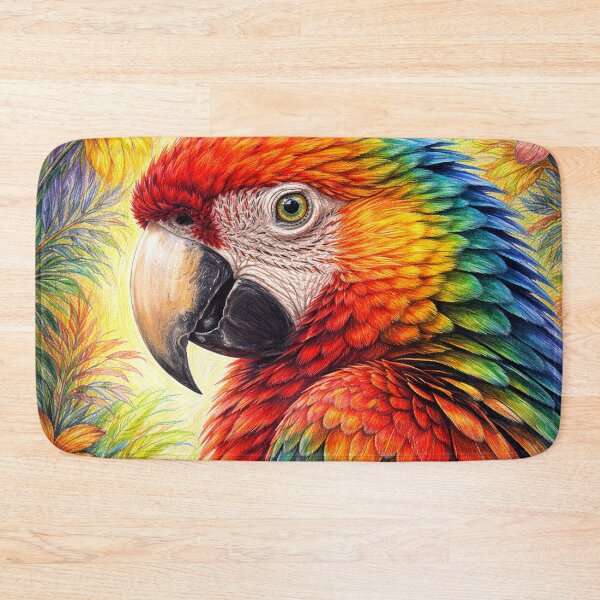 Item preview, Rainbow Macaw Portrait designed and sold by Pixel Junkies Studio.