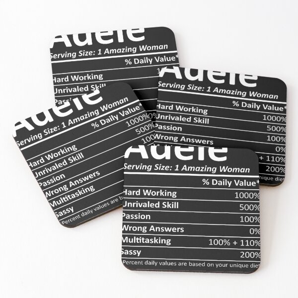 Item preview, Adele Nutrition Personalized Name Funny Christmas Gift Idea designed and sold by RAYBURN.