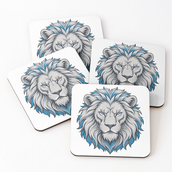 Item preview, Majestic Lion Head with Blue Mane designed and sold by BarbaraBa33449.