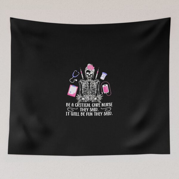 Item preview, Skeleton Nurse Critical Care They Said Fun Said designed and sold by tookesixstwar.