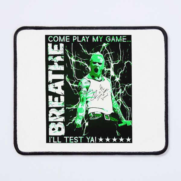Item preview, Green Lightning Background Framing Screaming Vocalist with Breathe designed and sold by ISGSUPORTE.