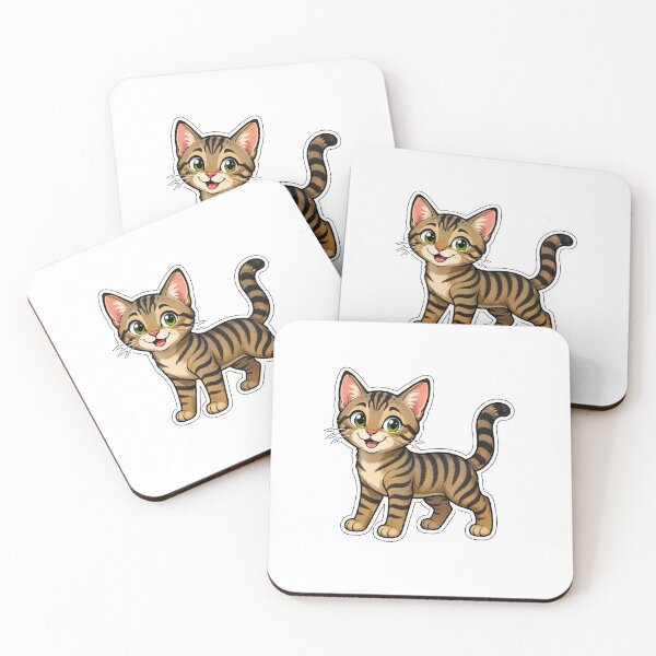 Item preview, Cute Tabby Cat Sticker designed and sold by RedRubyBubble.