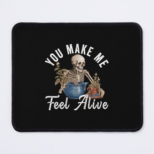 Item preview, Skeleton Watering Plants You Make Me Feel Alive designed and sold by hylandlmmusco.