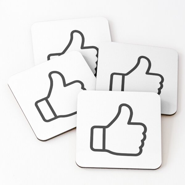 Item preview, White Thumbs Up Approval Icon designed and sold by VectorForge Studio.