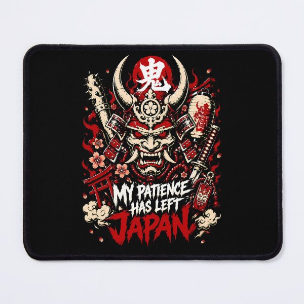 Item preview, My Patience Left Japan Oni Samurai Mask designed and sold by Tong4130.