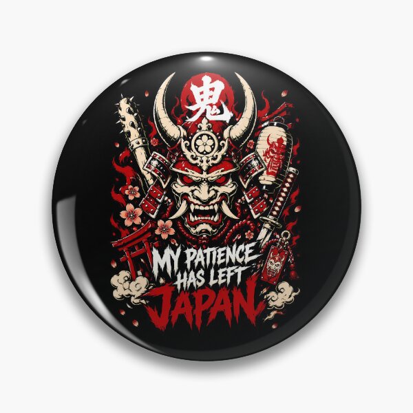 Item preview, My Patience Left Japan Oni Samurai Mask designed and sold by Tong4130.