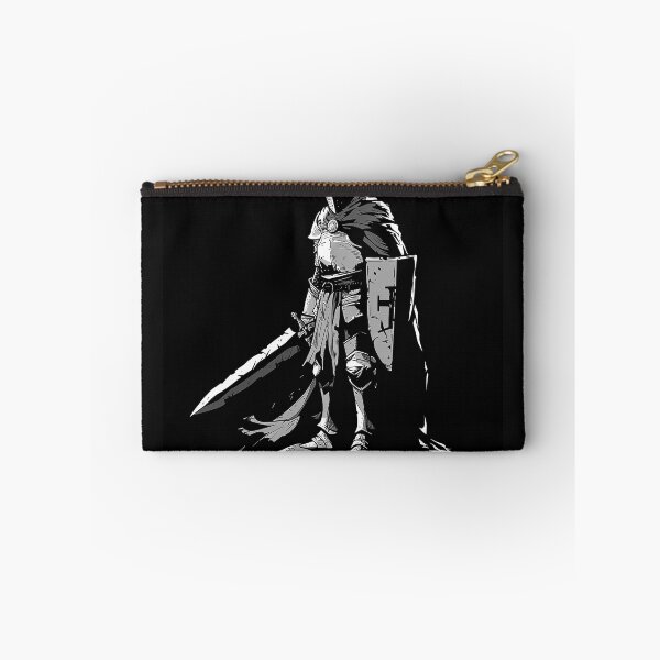 Item preview, Medieval Knight with Sword and Shield Black and White Gothic Warrior Art designed and sold by inkoutninja.