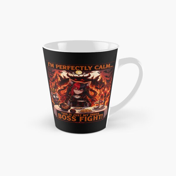 Item preview, I'm Perfectly Calm... This Is Just My Inner Boss Fight | Gothic anime gamer designed and sold by Revyra Design .