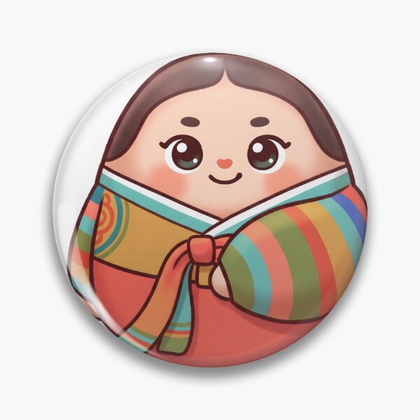Item preview, Korean Hanbok Ribbon-knot Mascot — Marker Illustration designed and sold by radou88.