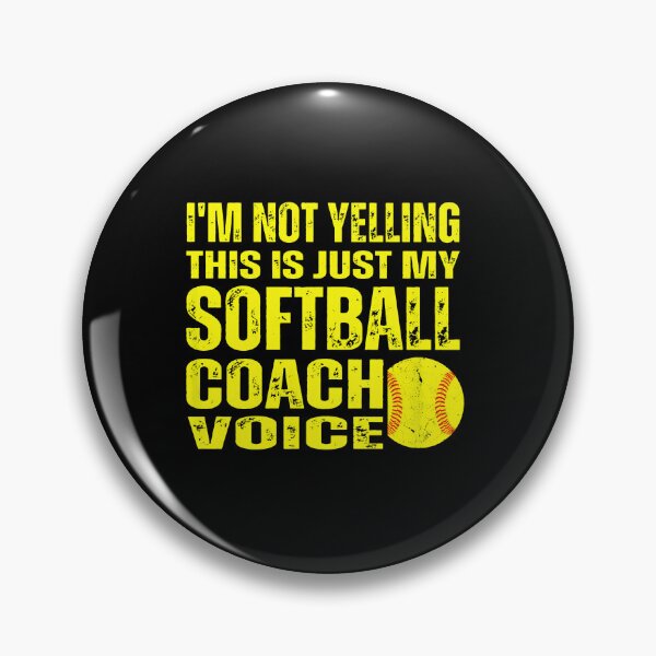 Item preview, Softball Coach Voice Funny Saying Graphic designed and sold by hylandlmmusco.