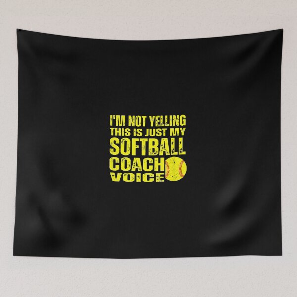 Item preview, Softball Coach Voice Funny Saying Graphic designed and sold by hylandlmmusco.