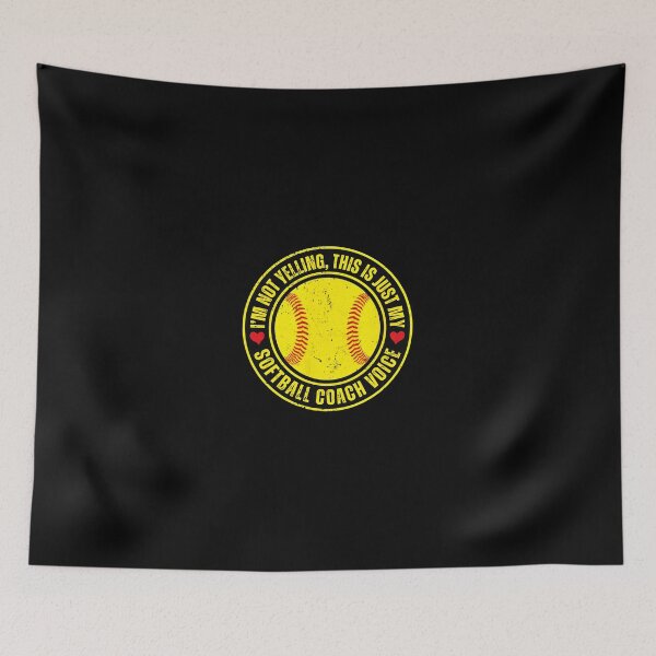 Item preview, Softball Coach Voice Funny Softball Lover Graphic designed and sold by tookesixstwar.