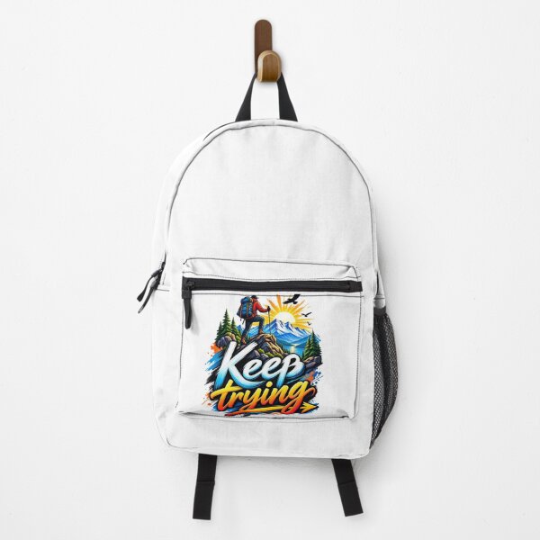 Item preview, Keep Trying – Mountain Adventure Motivation designed and sold by Public Nature View Places.