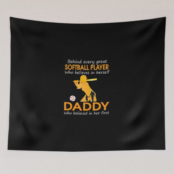 Item preview, Softball Player Dad Support Girl Family designed and sold by hylandlmmusco.