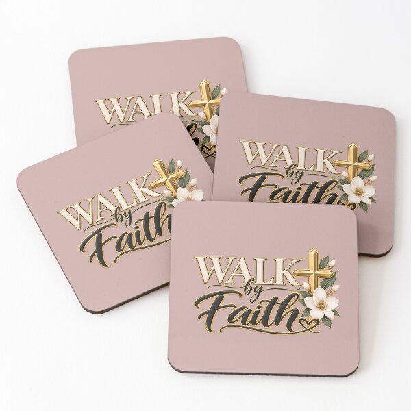 Item preview, Walk by Faith – Elegant Christian Floral Cross designed and sold by HO•Designs.