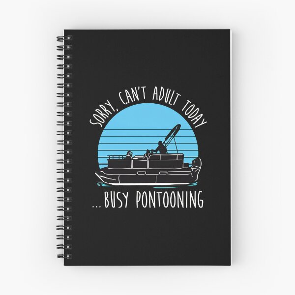 Item preview, Sorry Can't Adult Today Busy Pontooning Boat Retro Sun designed and sold by tookesixstwar.