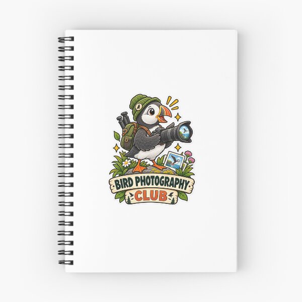 Item preview, Bird Photography Club – Puffin Birdwatching Design designed and sold by Eugeniia25.
