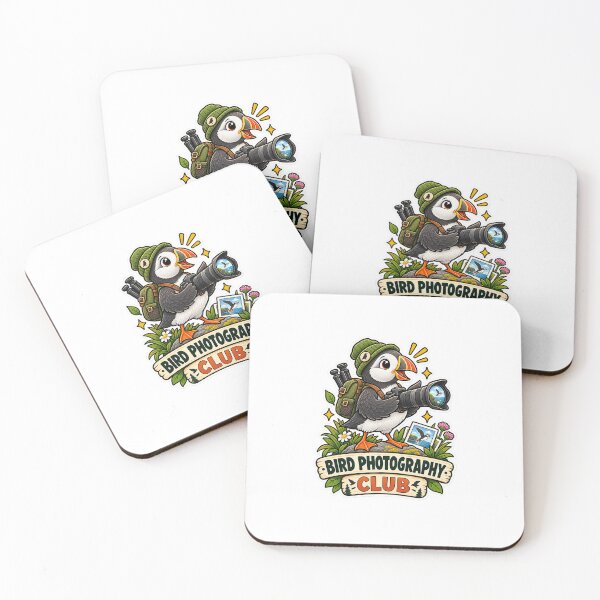 Item preview, Bird Photography Club – Puffin Birdwatching Design designed and sold by Eugeniia25.