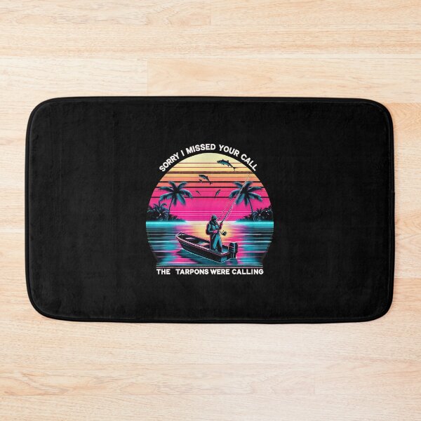Item preview, Sorry I Missed Your Call Fishing Sunset Retro Art designed and sold by tookesixstwar.