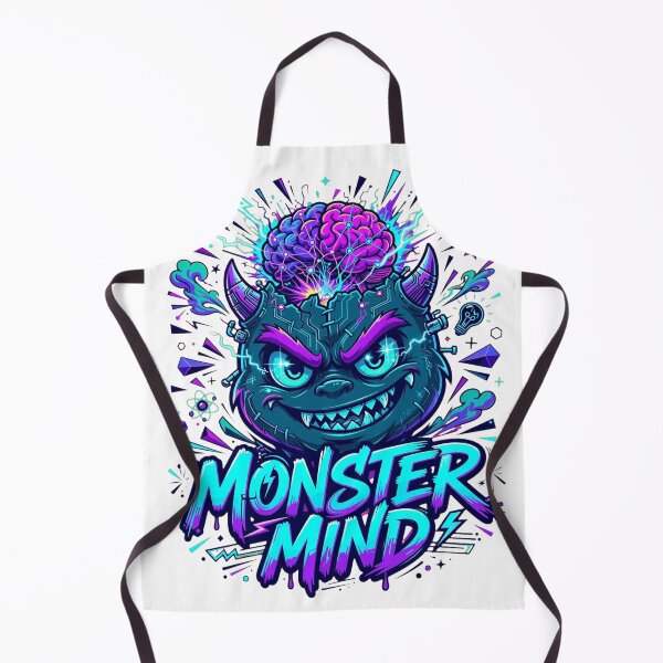 Artikelvorschau, Monster Mind T-Shirt – Niedliches, wildes Monstergehirn-Motiv | Cyberpunk-Cartoon-Streetwear | Kreatives Genie-T-Shirt entworfen und verkauft von Trendnextstore.