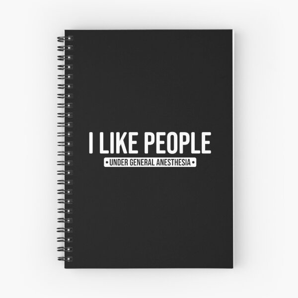 Item preview, I Like People, Under General Anesthesia - Funny Anesthesiologist Propofol Anesthesiology Gift designed and sold by qarinefesia.