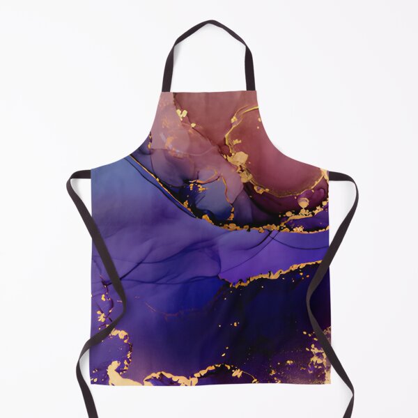 Item preview, Burgundy and Royal Blue Alcohol Ink Gold Veins Abstract Wall Art designed and sold by LuxocaDesigns24.