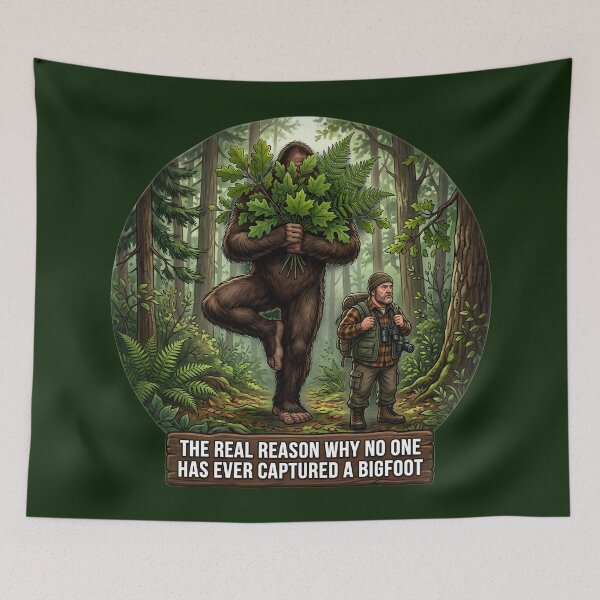 Item preview, Bigfoot Yoga Tree Pose designed and sold by The She Shed.