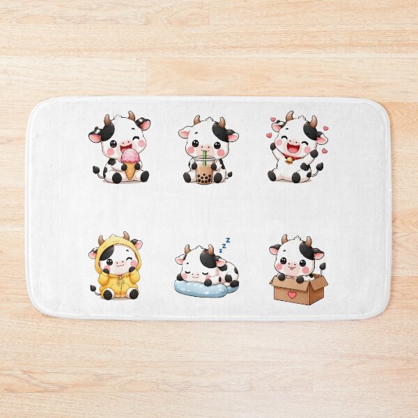 Item preview, Cute Kawaii Cow, Funny Cow designed and sold by graphic-genie.