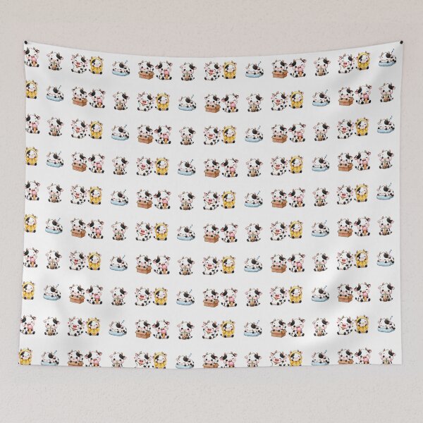 Item preview, Cute Kawaii Cow, Funny Cow designed and sold by graphic-genie.