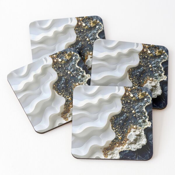 Item preview, Alabaster and Slate Geometric Spiral with Pyrite Accents designed and sold by Vicky Brago-Mitchell®.