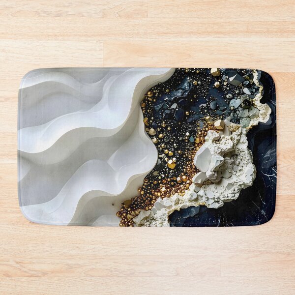Item preview, Alabaster and Slate Geometric Spiral with Pyrite Accents designed and sold by Vicky Brago-Mitchell®.