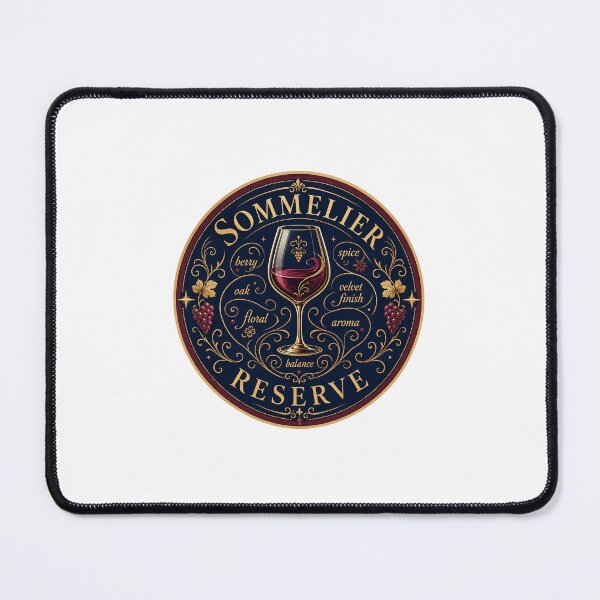 Item preview, Sommelier Reserve Wine Sticker Vintage Badge Wine Connoisseur Gift designed and sold by RedRubyBubble.