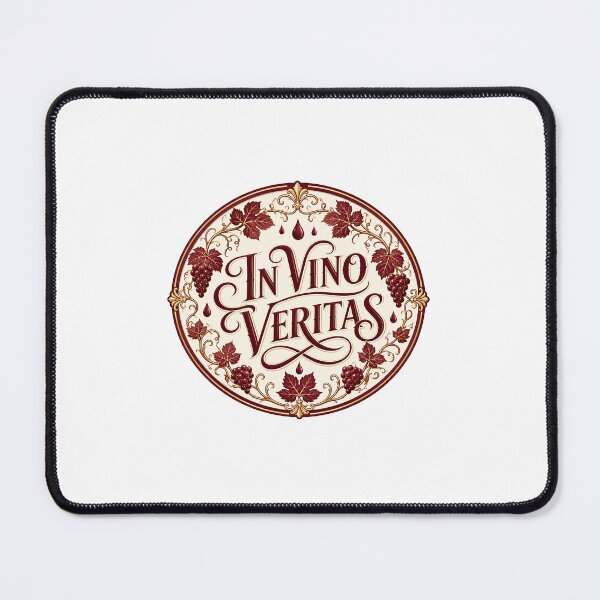 Item preview, In Vino Veritas Wine Sticker Vintage Badge Wine Lover designed and sold by RedRubyBubble.