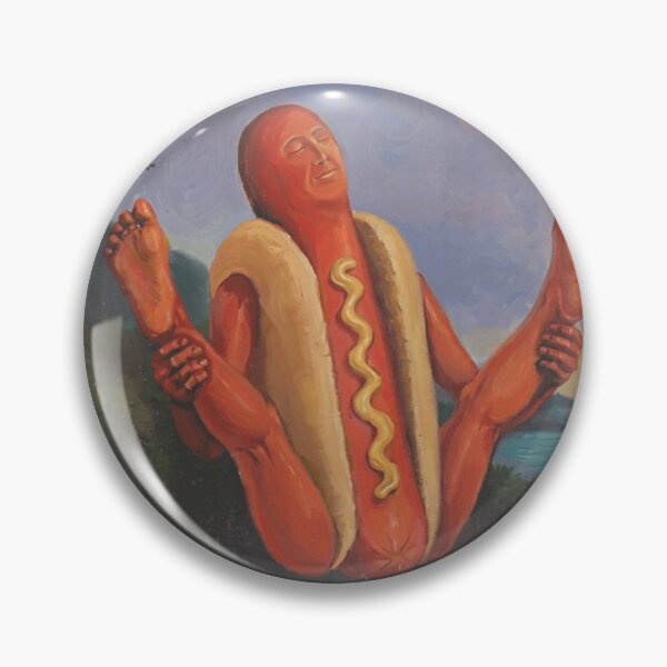 Item preview, Sunning Hotdog in The Sun Funny Hot Dog Yoga designed and sold by CrinoSwice.