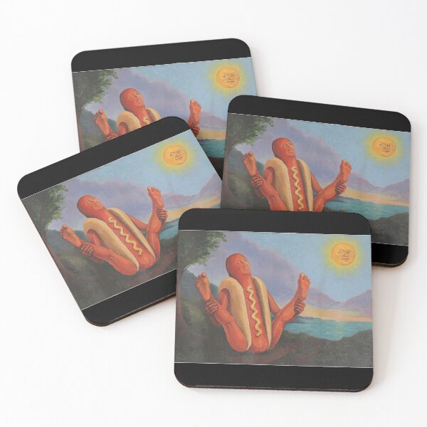Item preview, Sunning Hotdog in The Sun Funny Hot Dog Yoga designed and sold by CrinoSwice.