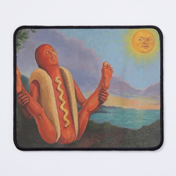 Item preview, Sunning Hotdog in The Sun Funny Hot Dog Yoga designed and sold by CrinoSwice.